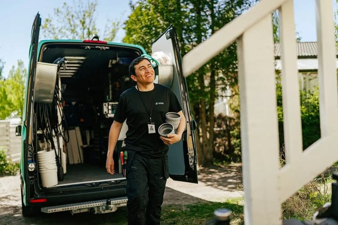 Kontrollera avloppets skick